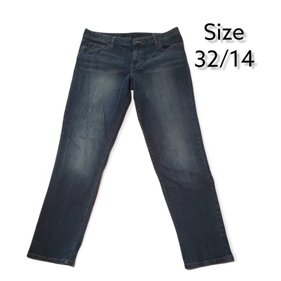 Calvin Klein Denim Jeweled Boyfriend Jeans - Size 32/14 - Picture 6 of 6